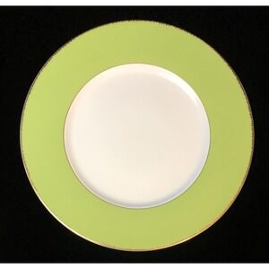 Christian Lacroix Paris Follement Green Gold Rim Charger Plate 12.5  -3 Avail‎